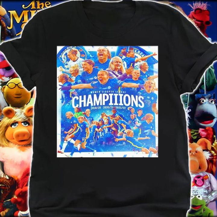 Chelsea Womens Super League Champions 2022 Poster T-Shirt