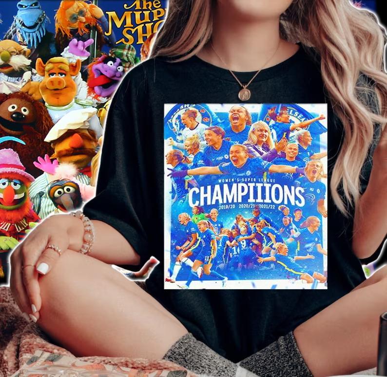 Chelsea Womens Super League Champions 2022 Poster T-Shirt