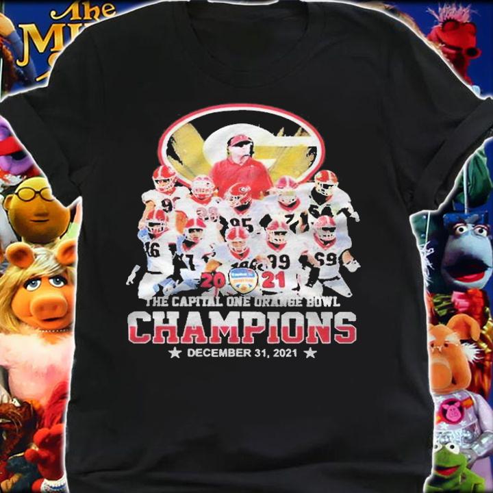 Georgia Bulldog The Capital One Orange Bowl Champions December 31 2021 T-shirt