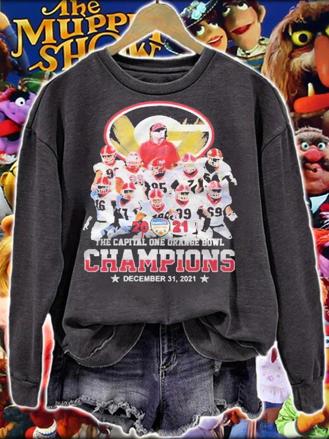 Georgia Bulldog The Capital One Orange Bowl Champions December 31 2021 T-shirt