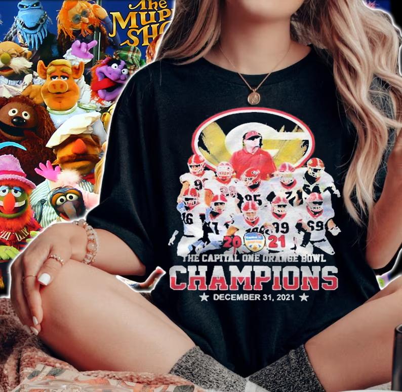 Georgia Bulldog The Capital One Orange Bowl Champions December 31 2021 T-shirt