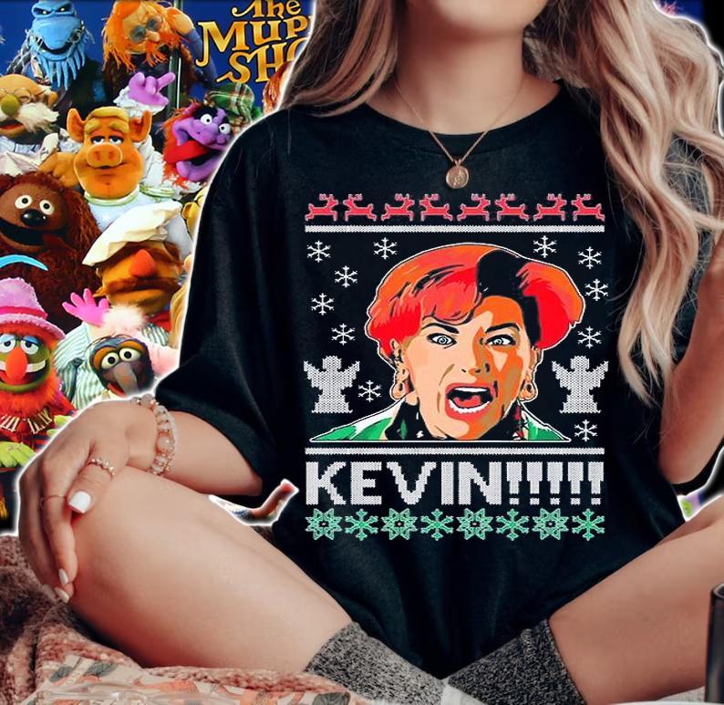 Home Alone Kevin! Ugly Christmas T-Shirt woman shirt