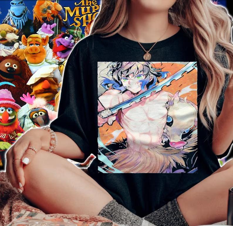 Inosuke Hashibira Demon Slayer smile T-shirt woman shirt