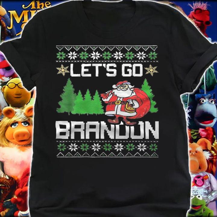 Let's Go Brandon Christmas Santa Ugly T-Shirt shirt