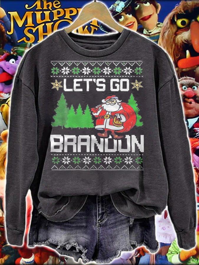 Let's Go Brandon Christmas Santa Ugly T-Shirt sweatshirt