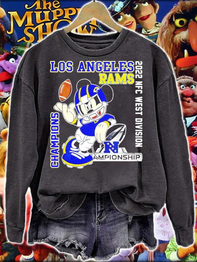 Los Angeles Rams 2021-2022 NFC West Division Champions NFL Mickey Shirt sweatshirt