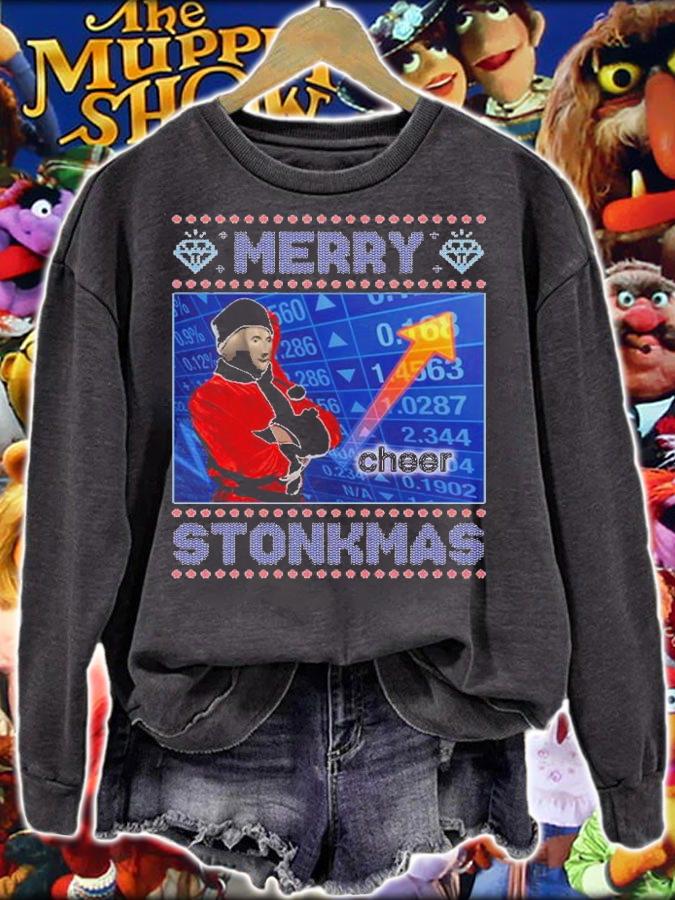 Merry Stonkmas Jumper Ugly Merry Christmas T-Shirt sweatshirt