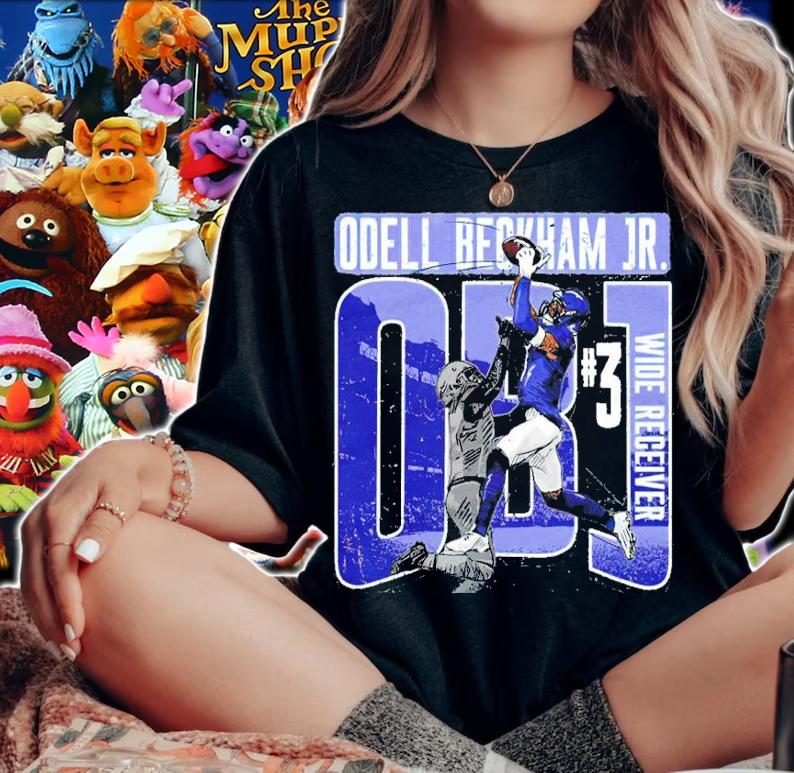 Odell Beckham Jr. Los Angeles R Throw Bold Football Shirt woman shirt
