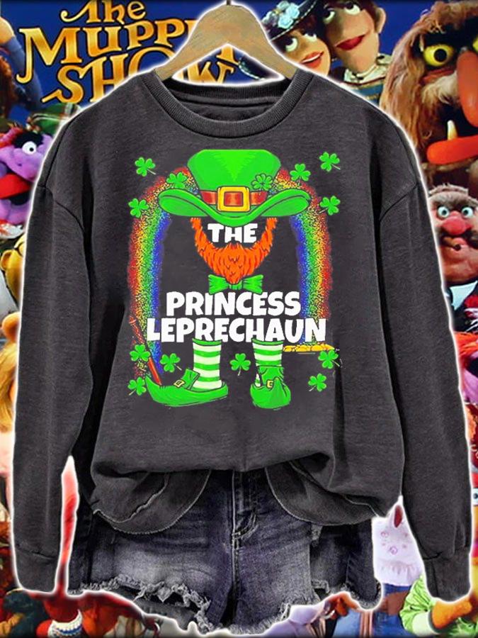 Princess Leprechaun Family Matching St Patrick's Day T-Shirt sweatshirt