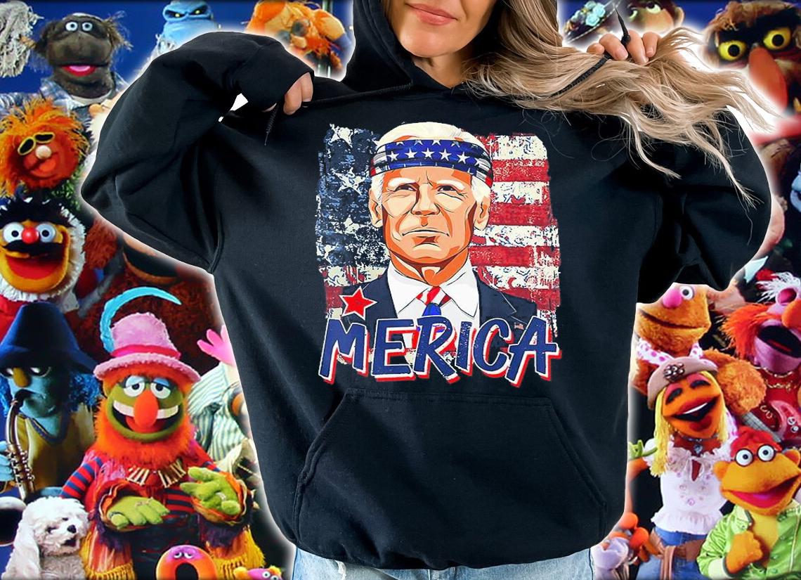 Pro Joe Biden Merica Tee 4th Of July American Flag Vintage T-Shirt hoodie