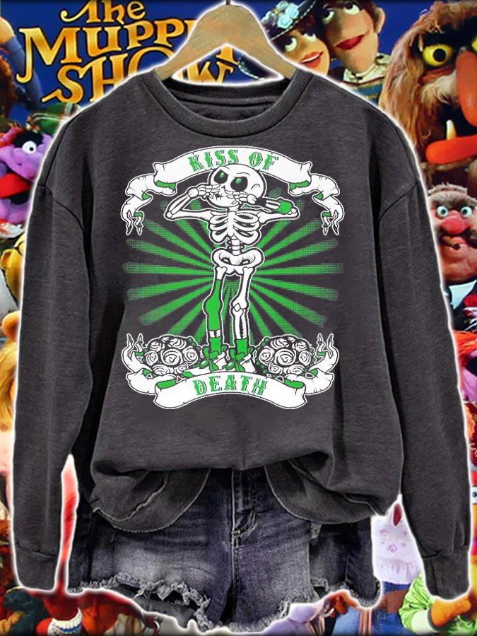 Skeleton Kiss Of Death T-Shirt sweatshirt