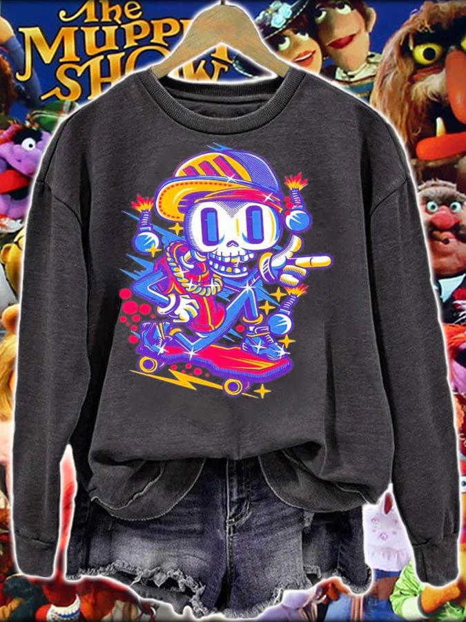 Skull Skateboard Skate Shirt
