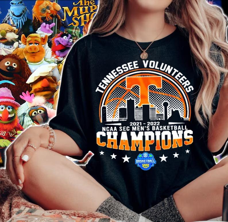 Tennessee Volunteers 2021-2022 NCAA SEC Men's Basketball Champions Shirt