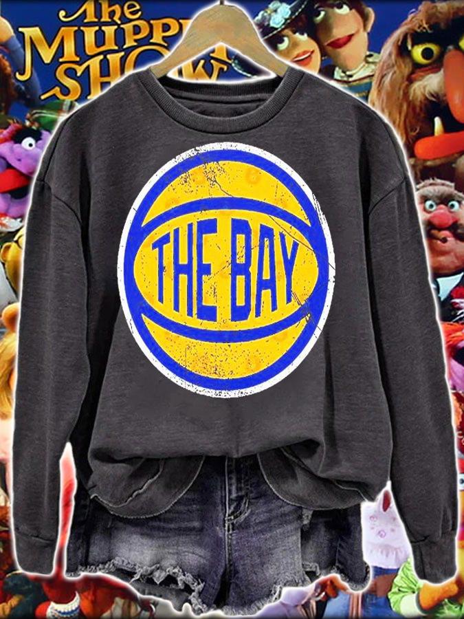The Bay Retro Ball Blue T-Shirt sweatshirt