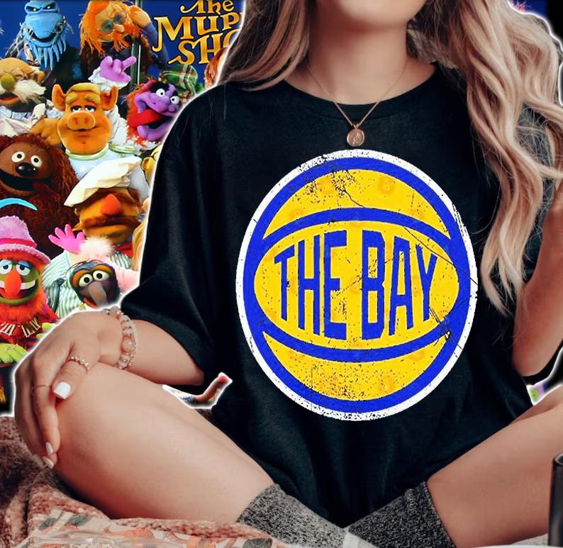 The Bay Retro Ball Blue T-Shirt woman shirt
