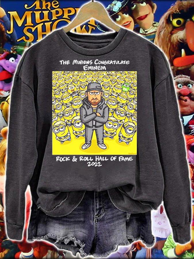 The Minions Congratulate Eminem Rock And Roll Hall Of Fame 2022 T-Shirt sweatshirt