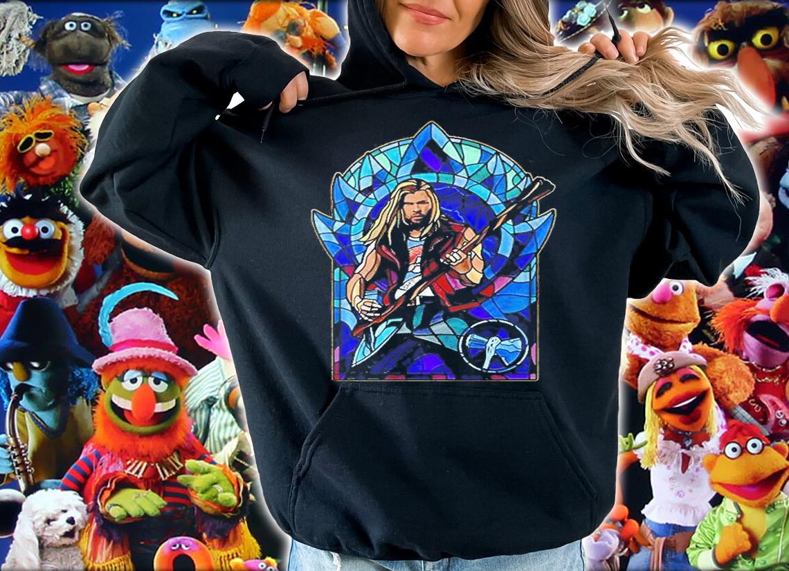 Thor Love And Thunder Thor Stained Glass Rocker T-Shirt hoodie