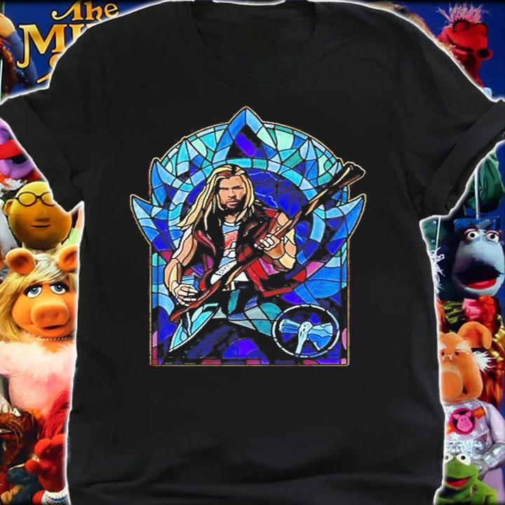 Thor Love And Thunder Thor Stained Glass Rocker T-Shirt shirt