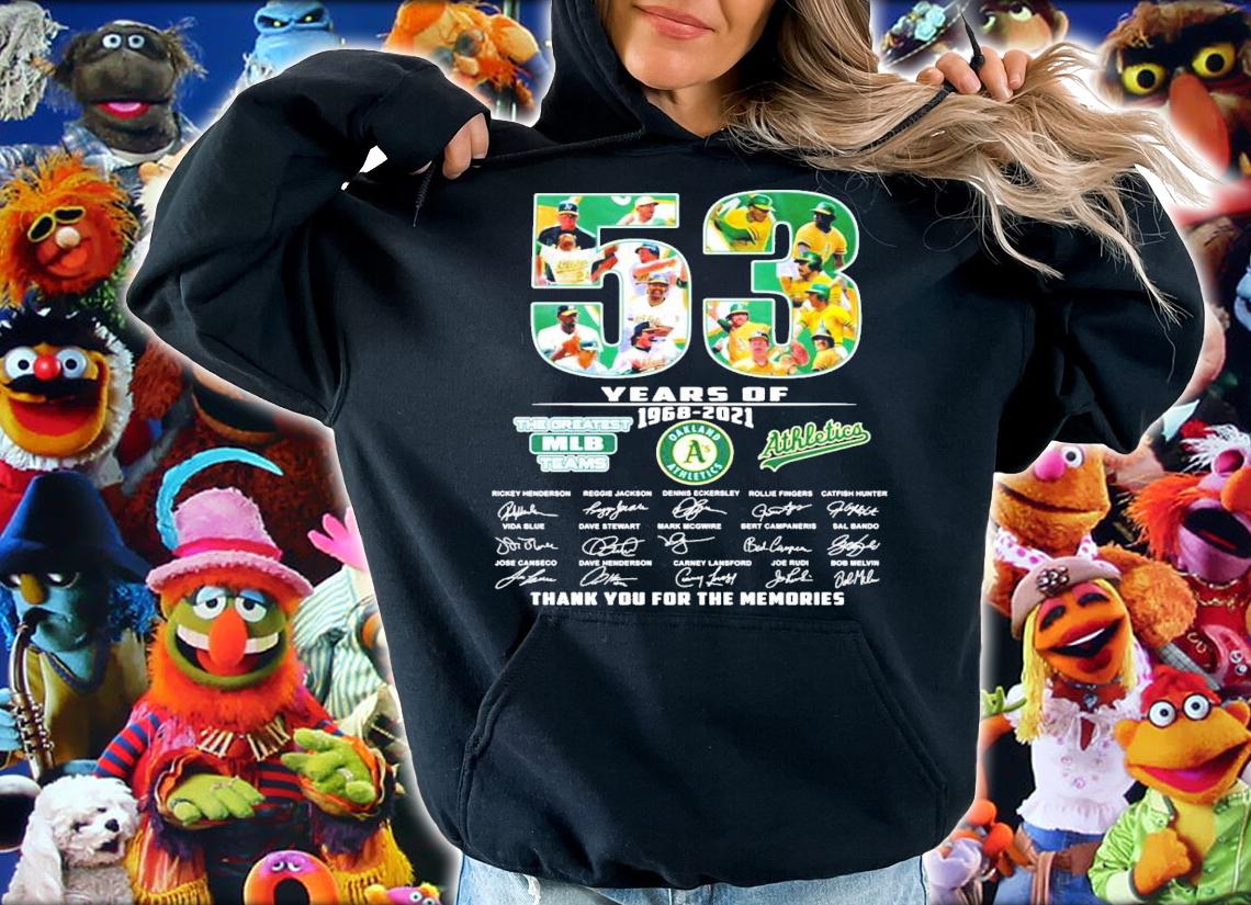 53 years of 1968-2021 The Greatest MLB Teams all team signatures shirt hoodie