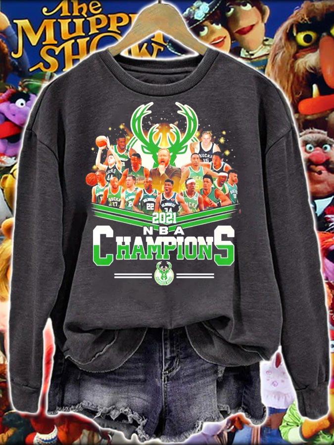 All team NBA Milwaukee Bucks Champions shirt