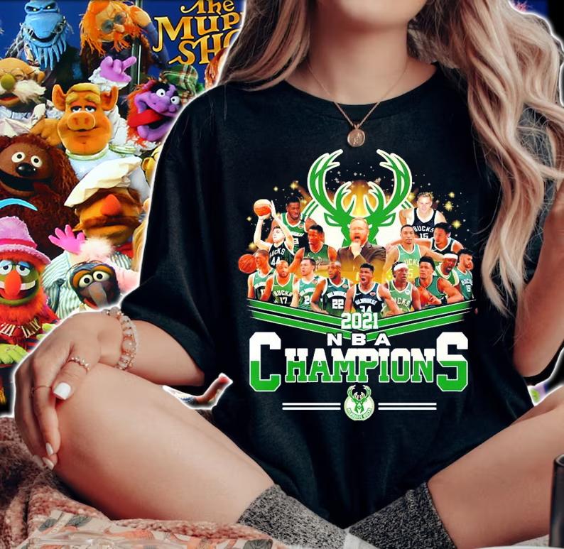 All team NBA Milwaukee Bucks Champions shirt