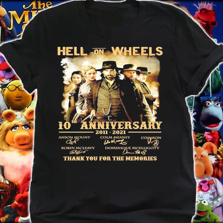 Hell on Wheels 10th anniversary 2011-2021 signature shirt