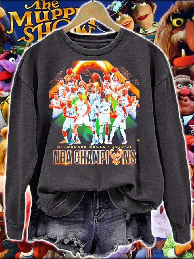 Milwaukee Bucks 2020-2021 NBa Champions shirt sweatshirt