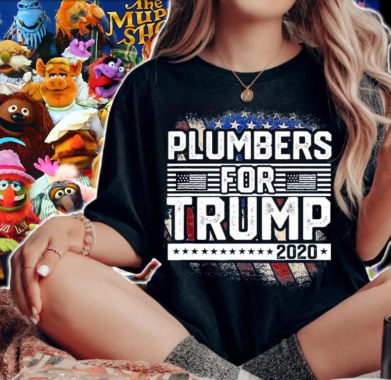 Plumbers For Trump 2020 Trump Supporter Vintage T-Shirt woman shirt