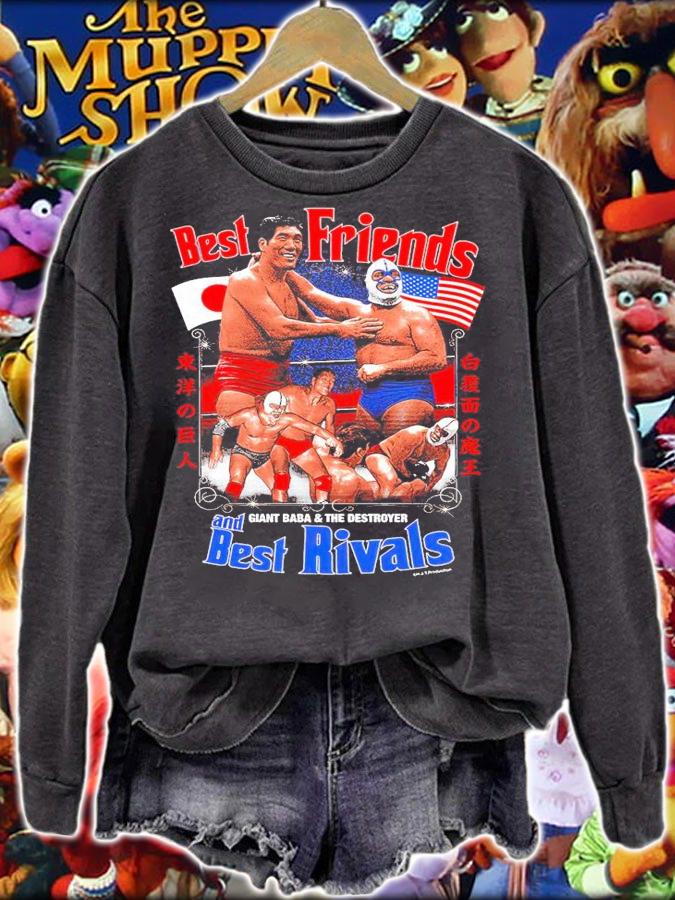Sale Best Friends giant baba and the destroyer and best Rivals shirt