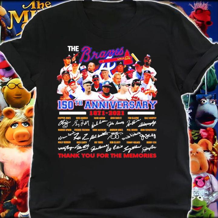 The Braves 150th anniversary 1971-2021 signature shirt shirt