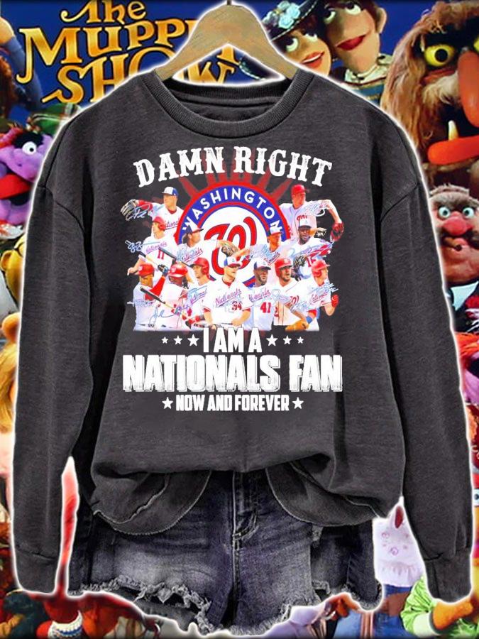 Washington Nationals damn right I am a Nationals fan shirt