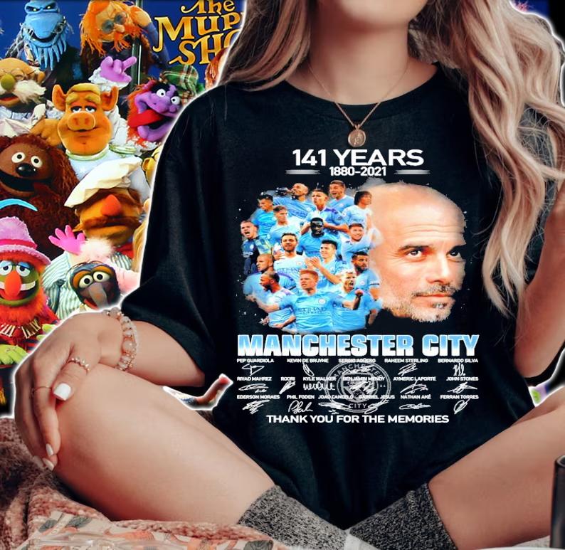 141 years 1880-2021 Manchester City signature thank you for the memories shirt woman shirt