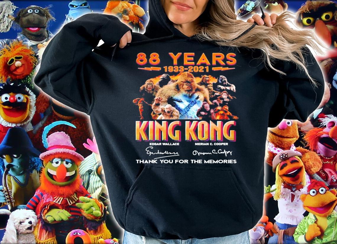 88 years 1933-2021 King Kong signature thank you for the memories shirt hoodie