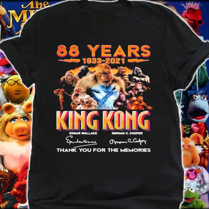88 years 1933-2021 King Kong signature thank you for the memories shirt shirt