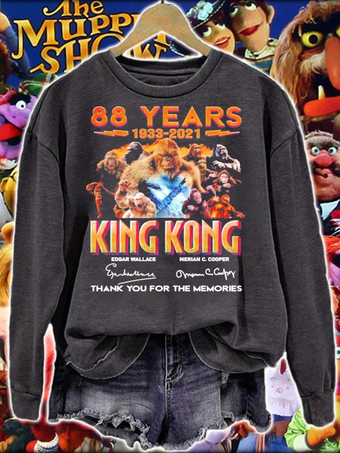 88 years 1933-2021 King Kong signature thank you for the memories shirt sweatshirt