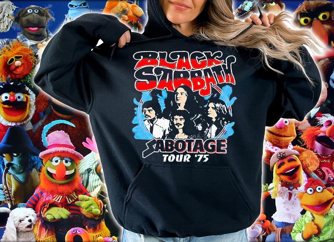 Black Sabbath Sabotage '75 tour T-shirt hoodie