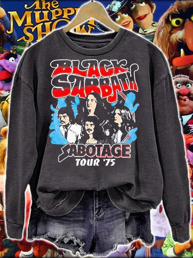Black Sabbath Sabotage '75 tour T-shirt sweatshirt