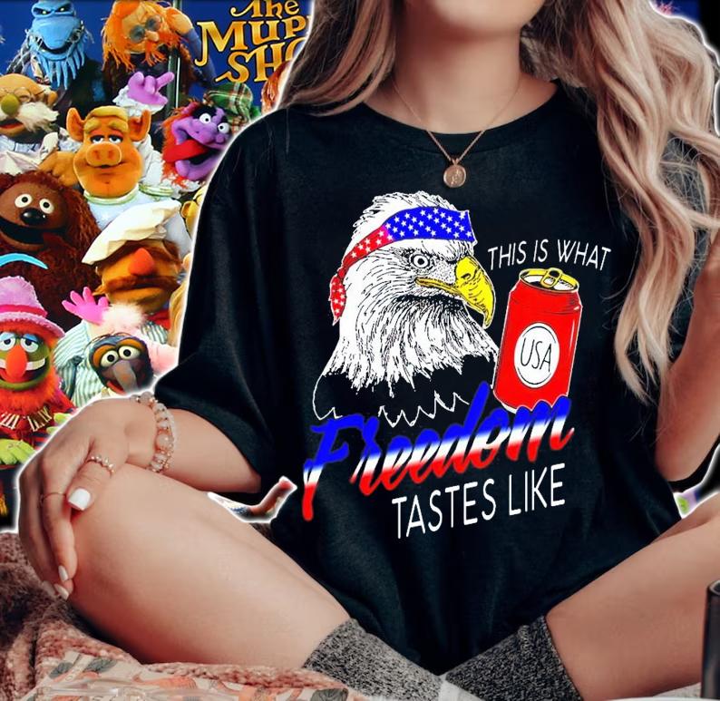 Eagle this is what Freedom tastes like shirt woman shirt