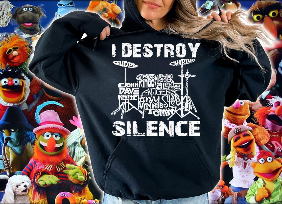 I Destroy Silence Drums T-Shirt