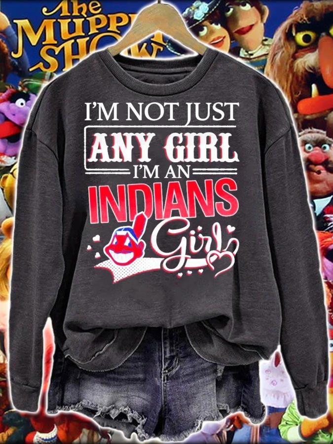 I'm not just any girl I'm an Cleveland Indians girl shirt
