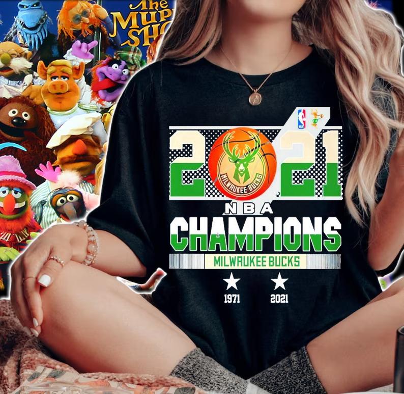 Milwaukee Bucks NBA Champions 1971-2021 shirt