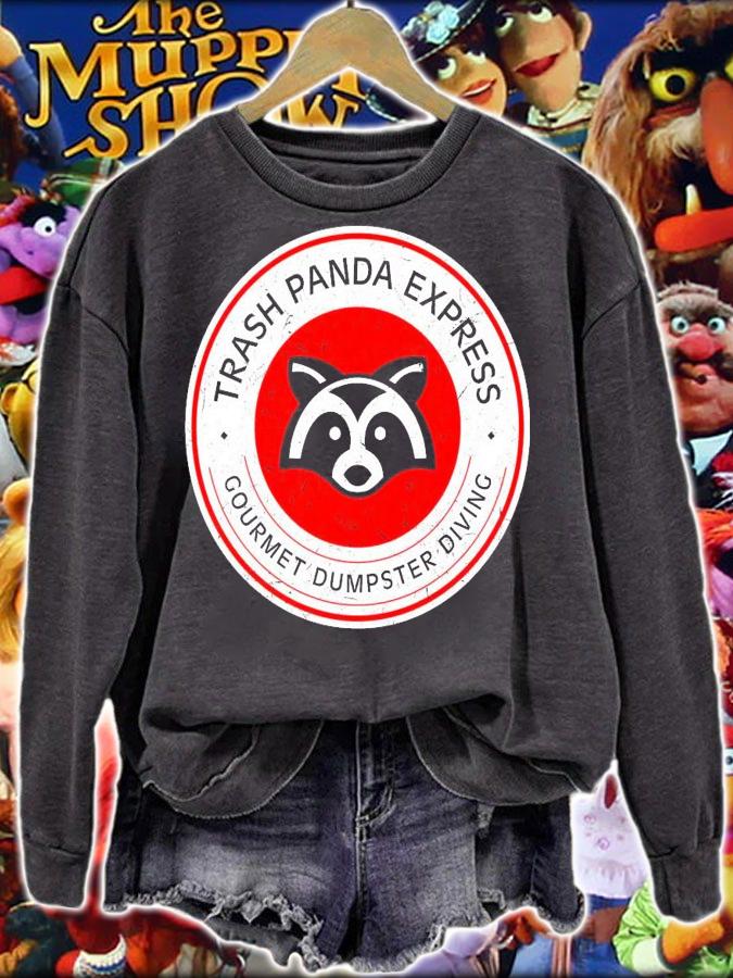 Trash Panda express gourmet dumpster diving t-shirt sweatshirt