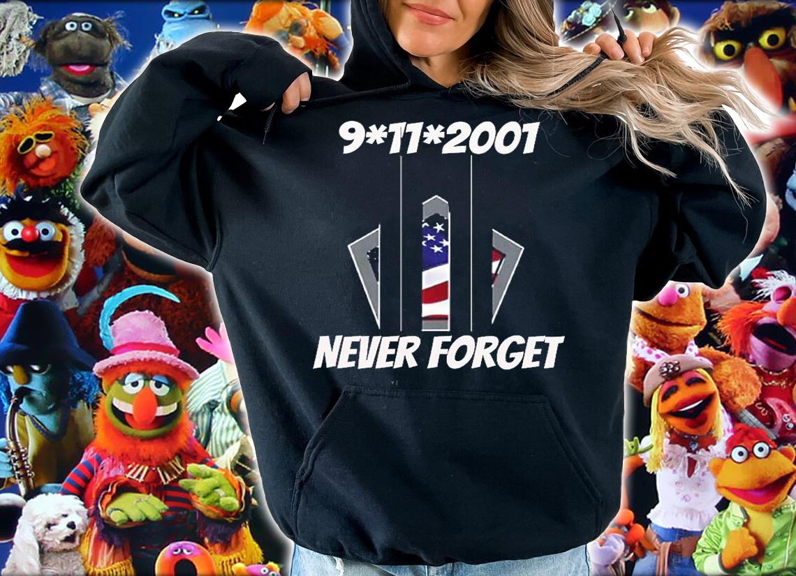 9-11-2001 never forget twin towers pentagon T-shirt