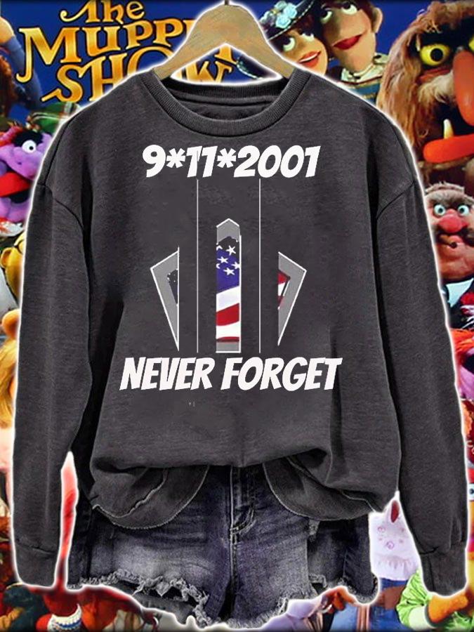 9-11-2001 never forget twin towers pentagon T-shirt