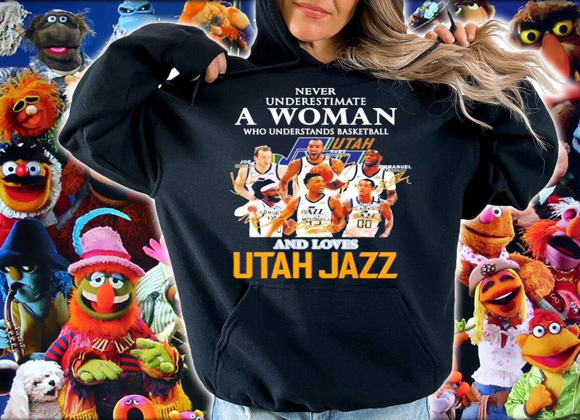 A woman who understands basketball and loves Utah Jazz football shirt hoodie
