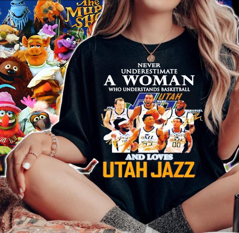 A woman who understands basketball and loves Utah Jazz football shirt woman shirt