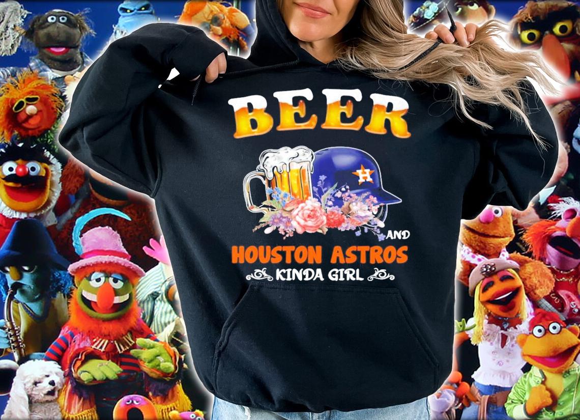 Beer and Houston Astros kinda girl shirt