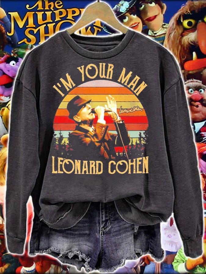 I'm your man Leonard Cohen vintage shirt sweatshirt