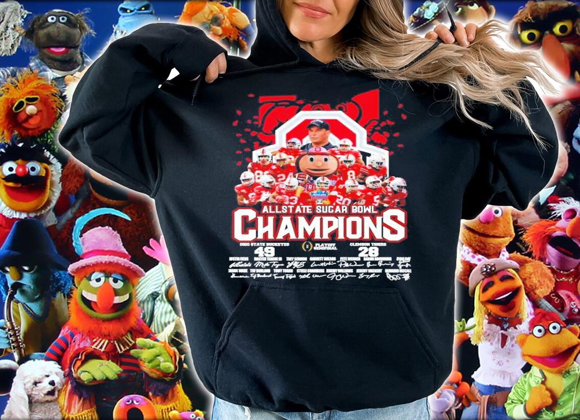 Official Allstate Sugar Bowl Champions Ohio State Buckeyes 49ers playoff semifinal Clemson Tiger shirt hoodie