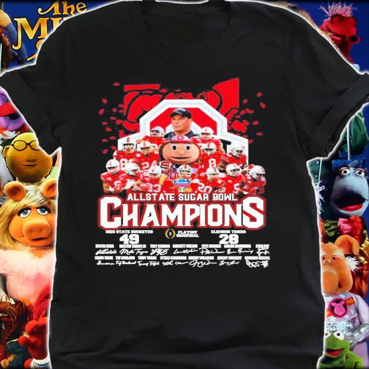 Official Allstate Sugar Bowl Champions Ohio State Buckeyes 49ers playoff semifinal Clemson Tiger shirt shirt
